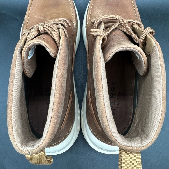 Sperry Mens 11 Rebel A/O Chukka STS23011 Brown Leather Moc Toe Boots EUR 44.5 - Picture 5 of 7